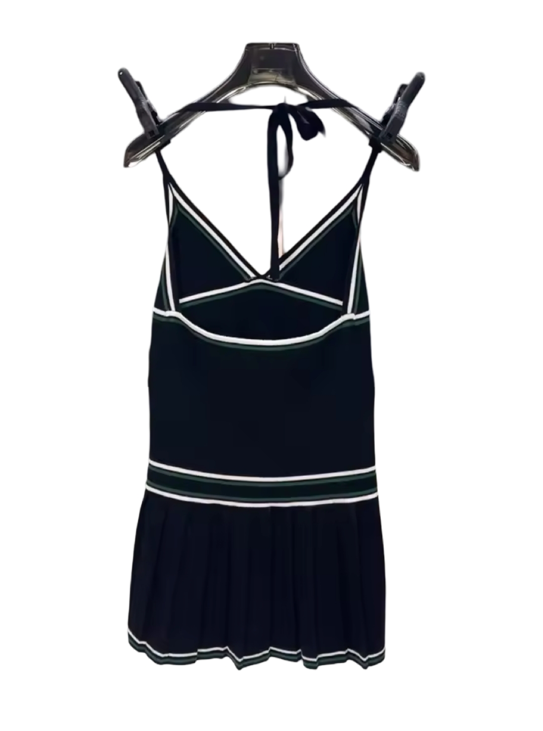 CASABLANCA PLEATED KNIT DAY DRESS