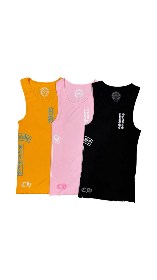 Multi Chrome Heart Vest