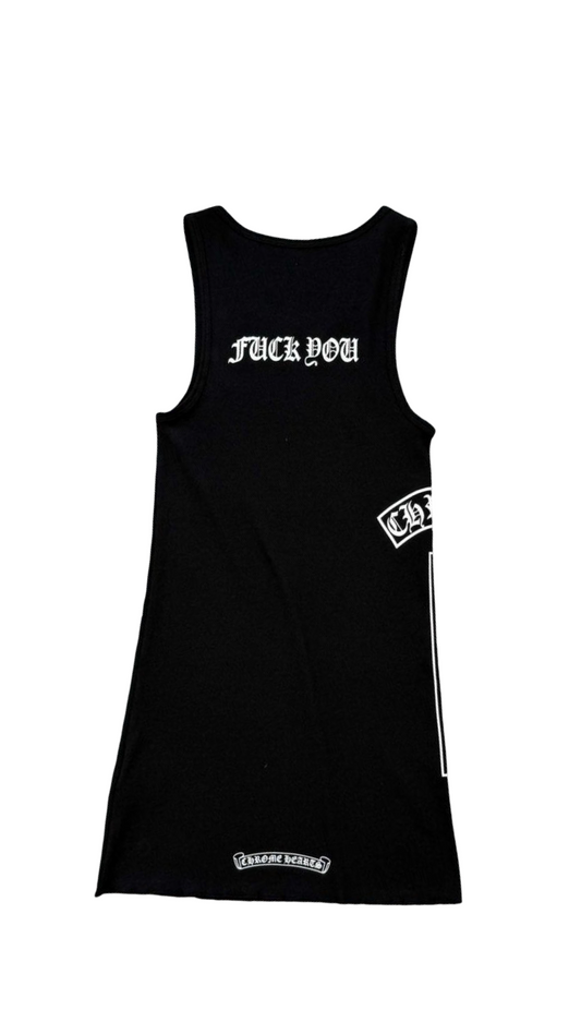 F U Black Chrome Hearts Vest
